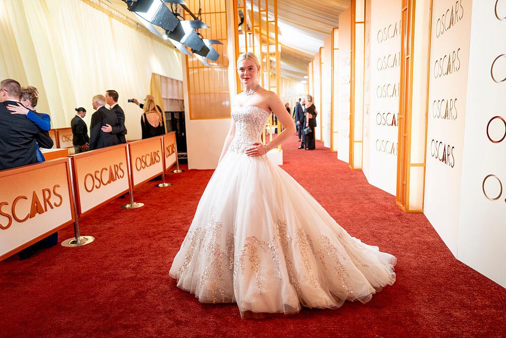 Elle Fanning wearing Givenchy